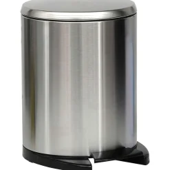 Poubelles De Salle De Bain|* Poubelle Metal Frein De Chute 6L Chrome