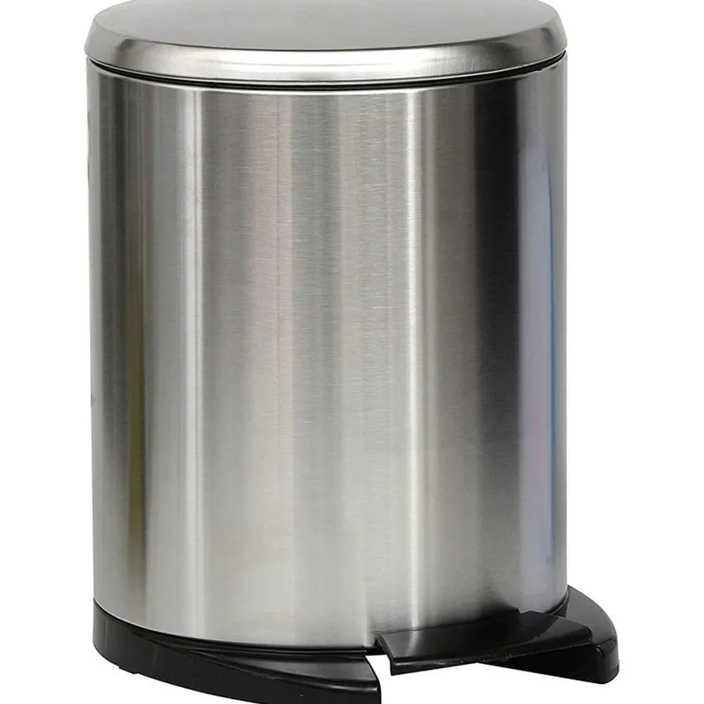 Poubelles De Salle De Bain|* Poubelle Metal Frein De Chute 6L Chrome