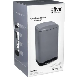 Poubelles|Five Poubelle Metal 30L Ariane Gris