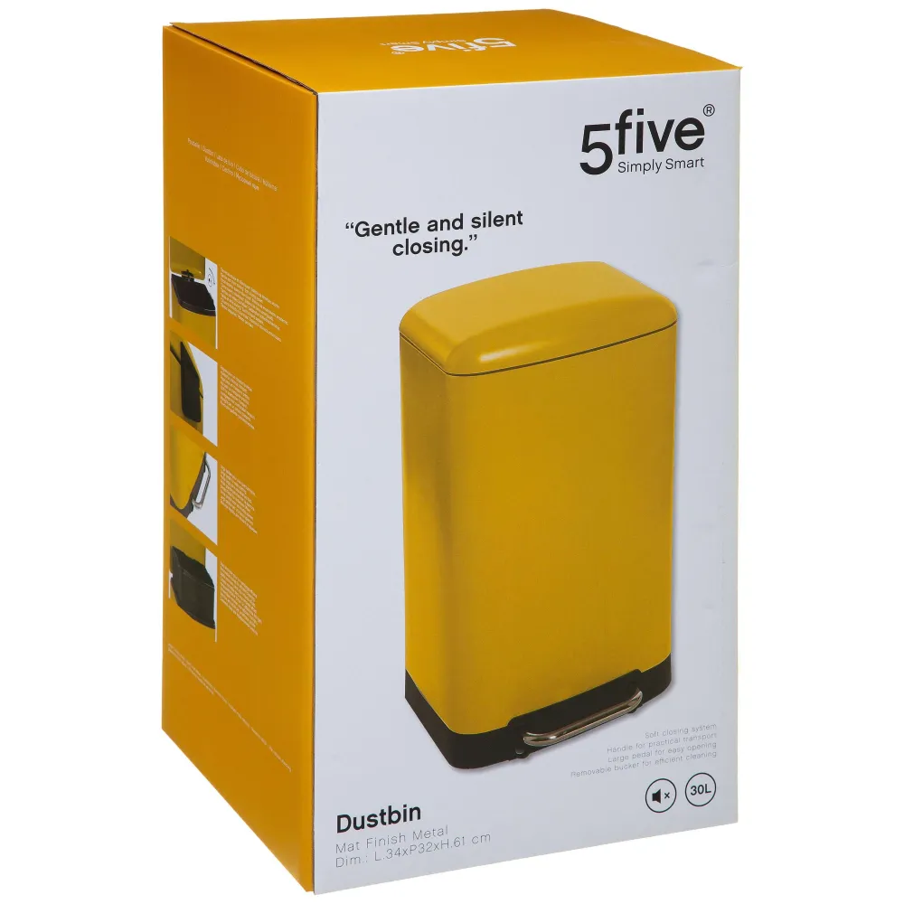 Poubelles|Five Poubelle Metal 30L Ariane Jaune