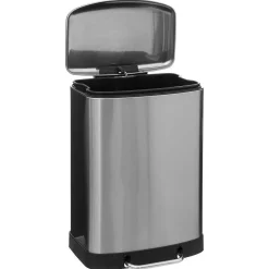 Poubelles|* Poubelle Metal 50L Inox Ariane