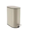 Poubelles De Salle De Bain|* Poubelle Metal Ovale 5L Pedale Ficelle
