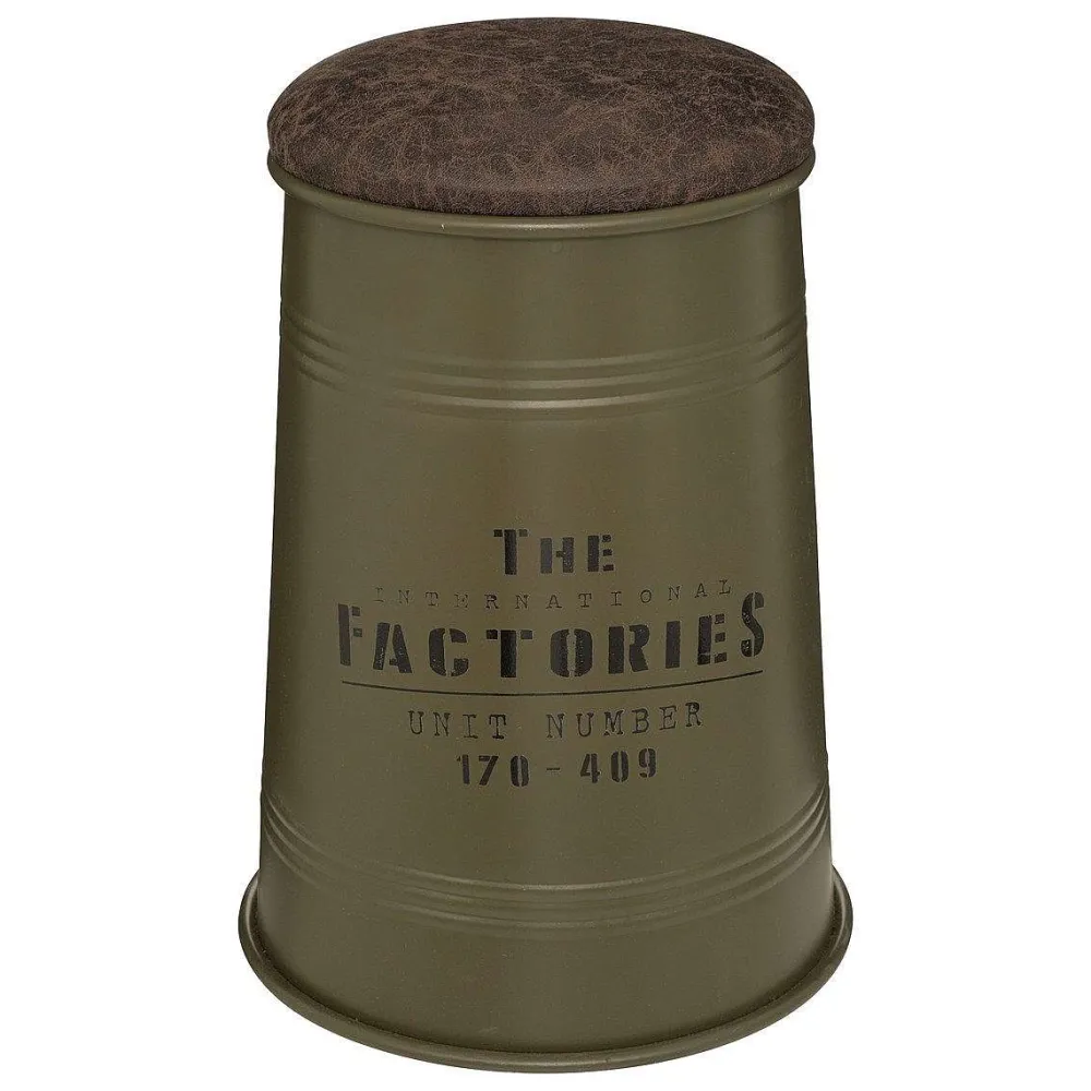 * Poufs>Pouf Bidon Metal Joao Kaki