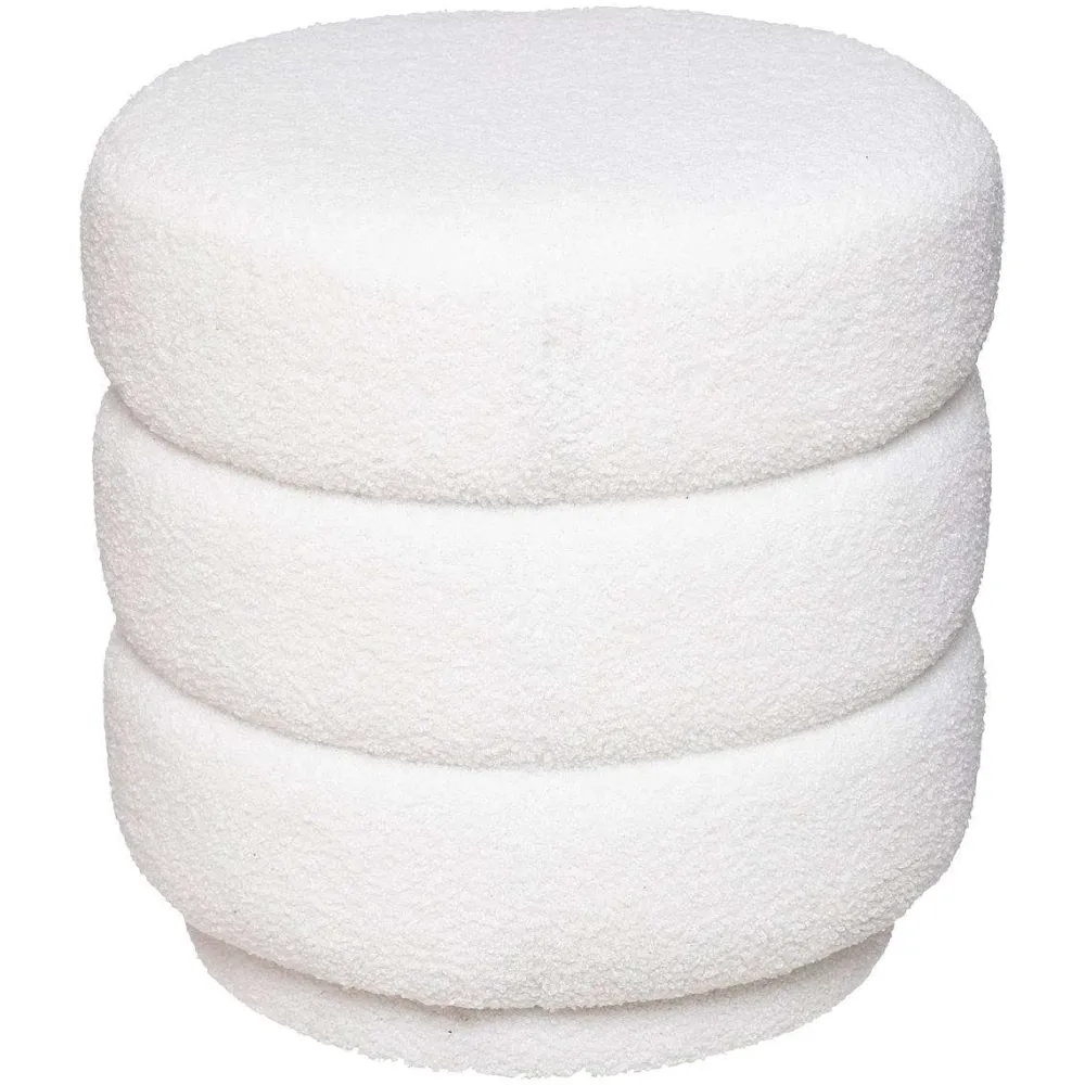 * Poufs>Pouf Bouclette Sinan Vibe Blanc