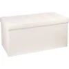 Atmosphera Poufs>Pouf Pliable Double Beige Lysandre