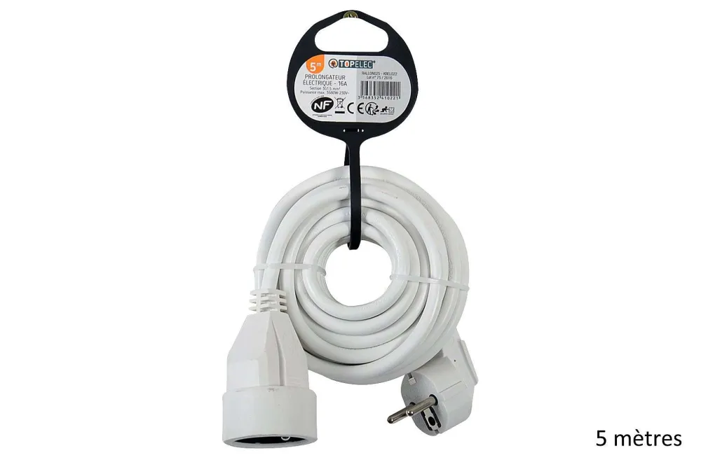 Prises Et Rallonges|* Rallonge 16A Avec Terre 5 Metres