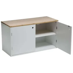 Five Meuble D'Appoint>Range Chaussures Bambou Blanc 8 Places