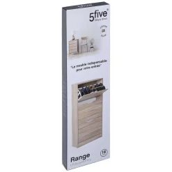 Five Meuble D'Appoint>Range Chaussures Bois 3 Tiroirs Gris