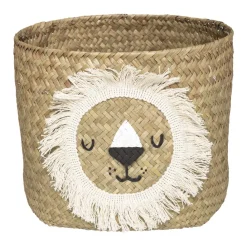 maxibazar Rangement Bac Tete Lion D.25X21Cm- Petits Rangements