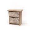 maxibazar Rangement Bois Manguier- Textile Deco