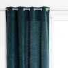maxibazar Rideau Chenille Lurex Jil Bleu 140X260Cm- Textile Deco
