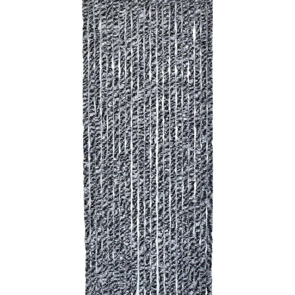 * Rideaux De Porte>Rideau De Porte Chenille 90X210 Cm Chine Gris Noir