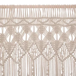 Atmosphera Rideau Fil Macrame Ivoire 90X200Cm- Textile Deco