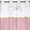 Atmosphera Rideau Licorne Ruban 140X260Cm- Voilage Et Rideau Enfant