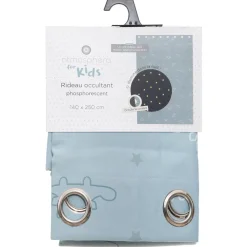 Atmosphera Rideau Occultant Glow Dino 140X250Cm- Voilage Et Rideau Enfant