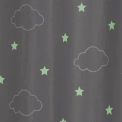 Atmosphera Rideau Occultant Phosphorescent Gris- Voilage Et Rideau Enfant