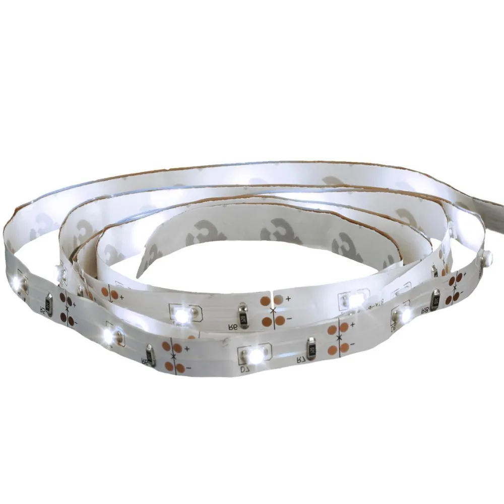 Atmosphera Ruban Led 1M Blanc Froid A Piles- Lampes Led