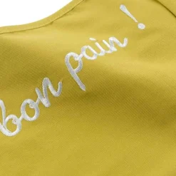 maxibazar Sac A Pain 28X70 Cm Coton Cuistot Jaune- Tabliers Et Accessoires