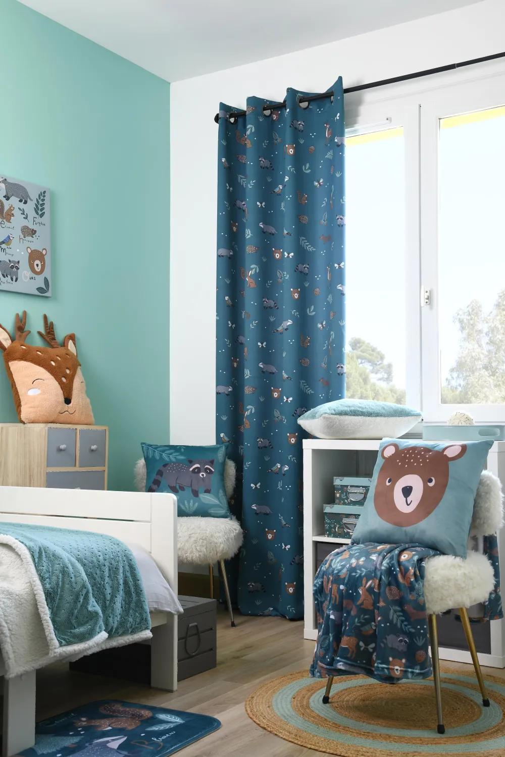 maxibazar Saturnin Plaid 130X160 Cm Canard- Plaids Enfant