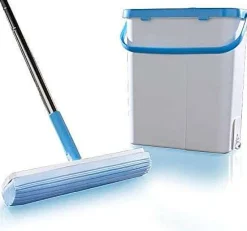 Menage|* Seau Essoreur Balai Eponge Moppy Duo