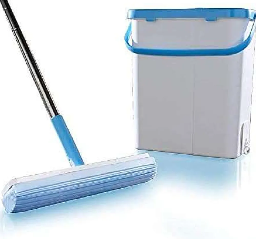 Menage|* Seau Essoreur Balai Eponge Moppy Duo