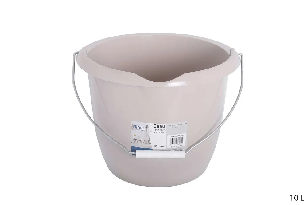 Menage|* Seau Plastique 10L Grege