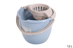 Menage|* Seau Rond Avec Essorreur 12L Bicolore Grege Bleu