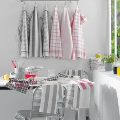 maxibazar Serviettes Table 3 45X45Cm Coton Tisse Traditio Anthracite- Serviettes De Table