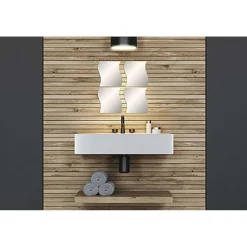 Miroirs De Dressing|* Set 4 Miroirs Vagues 19.7X18Cm 2Mm Uni