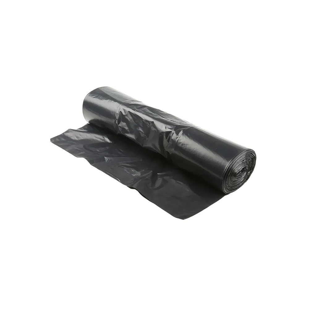 Menage|* Set 10 Sacs Poubelle 50L Plastique Liens Coulissants Noir