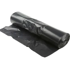 Menage|* Set 10 Sacs Poubelle 130L Plastique Liens Coulissants Noir
