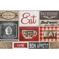 maxibazar Set De Table 28.5X44 Cm Polypropylene Opaque Coffee Shop- Sets De Table Et Chemins De Table