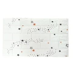 maxibazar Sticker Brique X3 A Motifs 70X39X0.5Cm- Stickers