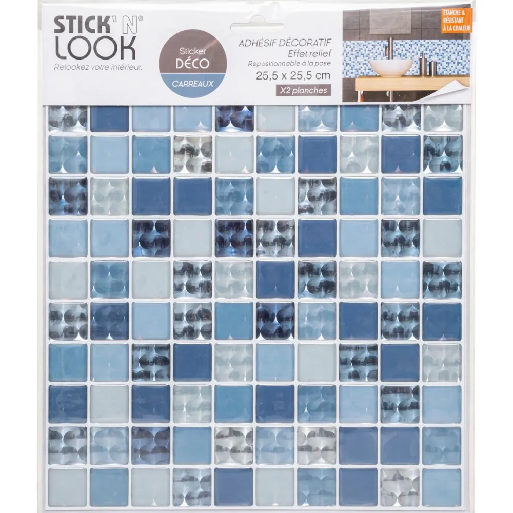 Atmosphera Sticker Carreaux Eye X2 Pieces- Stickers