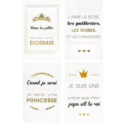 Atmosphera Sticker Kids Demoiselle 50X32Cm- Decorations Murales