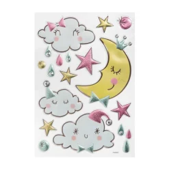Atmosphera Sticker Kids Licorne Et Lune- Decorations Murales