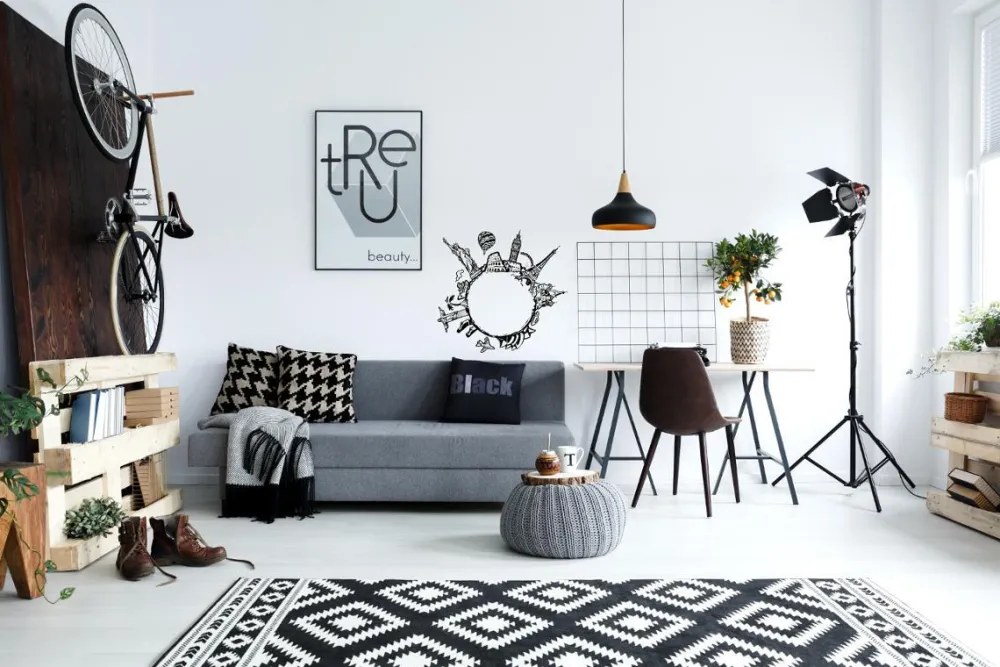 Atmosphera Sticker Plat Monde D.60X60Cm- Stickers