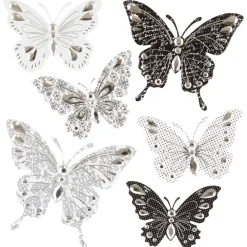 Atmosphera Sticker Relief Papillon X6 Pieces- Stickers