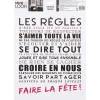 Atmosphera Stickers Texte Regles 30X40Cm- Stickers