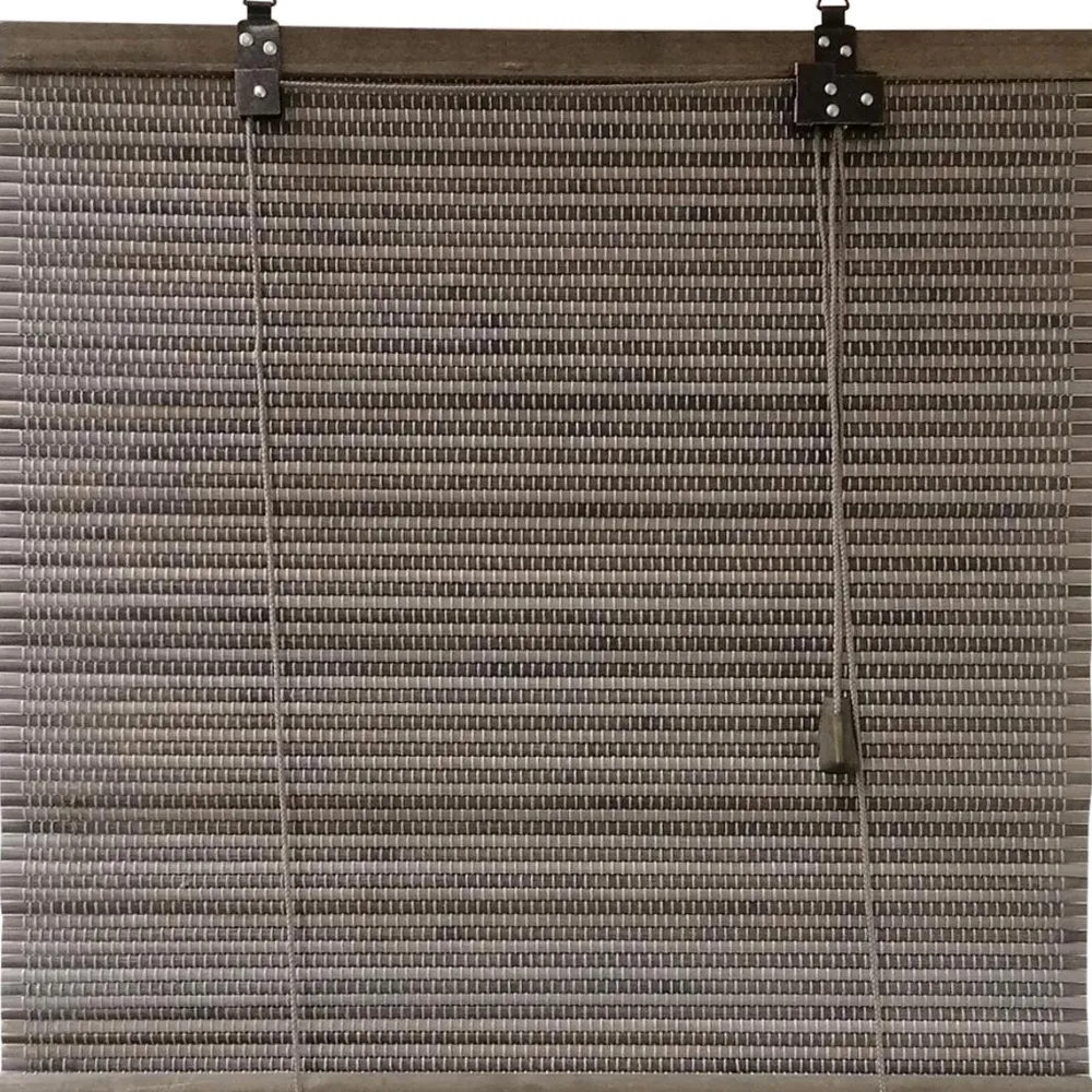 maxibazar Store Enrouleur Lattes Bambou 120X180Cm Gris- Stores