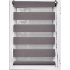 maxibazar Store Enrouleur Lumiere Nuit 150X180Cm Gris Beton- Stores