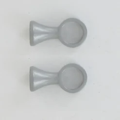 maxibazar Support Simple D16 X 2 Gris Laque- Accessoires De Penderie