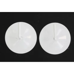 maxibazar Supports Adhesifs Metal X2 Laque Blanc- Vitrages