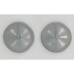 maxibazar Supports Adhesifs Metal X2 Argent- Vitrages