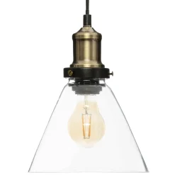 Atmosphera Suspension Alak Verre Conique H.22Cm- Lustres Et Suspensions