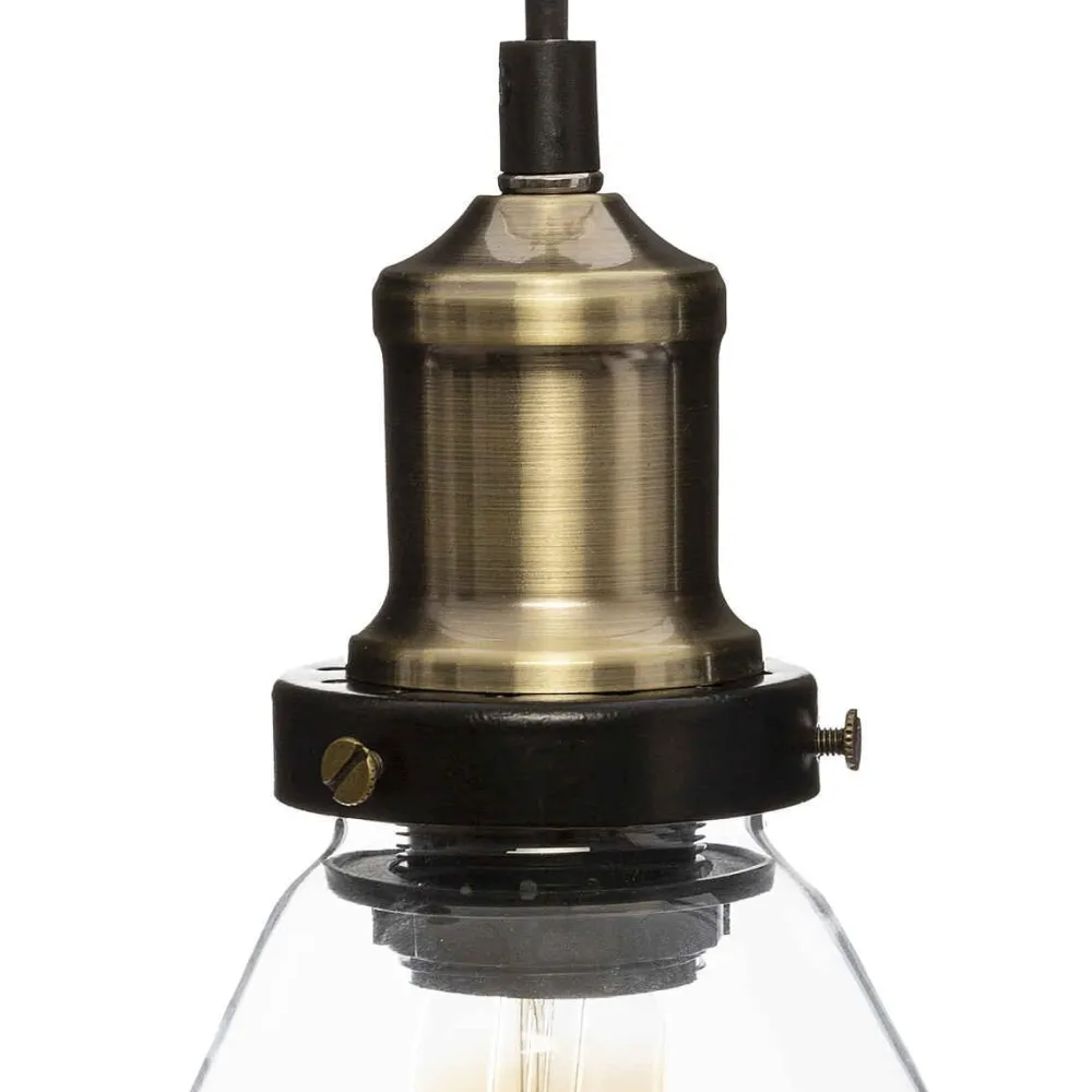 Atmosphera Suspension Alak Verre Conique H.22Cm- Lustres Et Suspensions