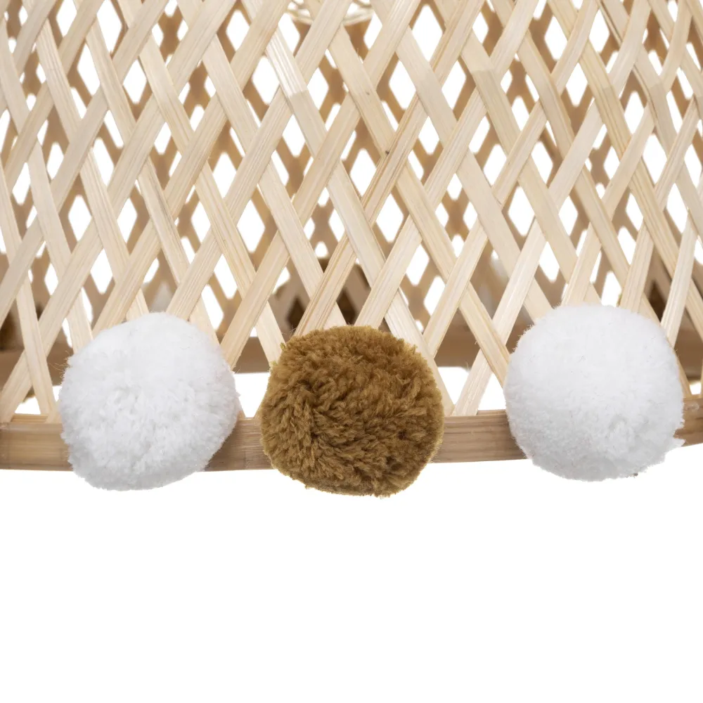 Atmosphera Suspension Bambou Pompons- Luminaires Enfant