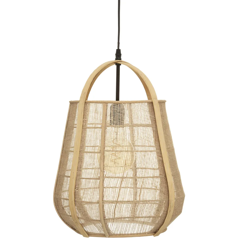 Atmosphera Suspension Bois Carmen Naturel D.32Cm- Luminaires