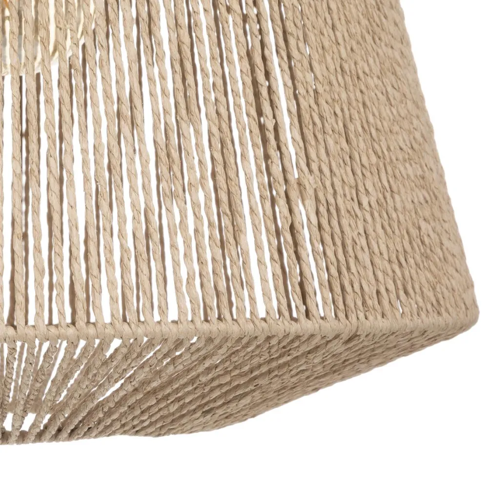 maxibazar Suspension Corde Jily Naturel D.48Cm- Lustres Et Suspensions