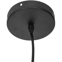 Atmosphera Suspension Fil Metal Noir D.28X35.5Cm- Lustres Et Suspensions
